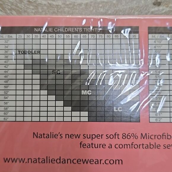 Natalie Kids Footed Ballet Dance Tights - Picture 3 of 9